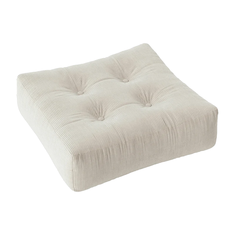 Pouf ivoire texturé More - Karup Design