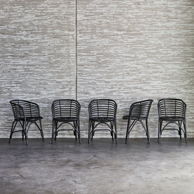 Fauteuil d'intérieur en rotin noir Blend - Cane-Line