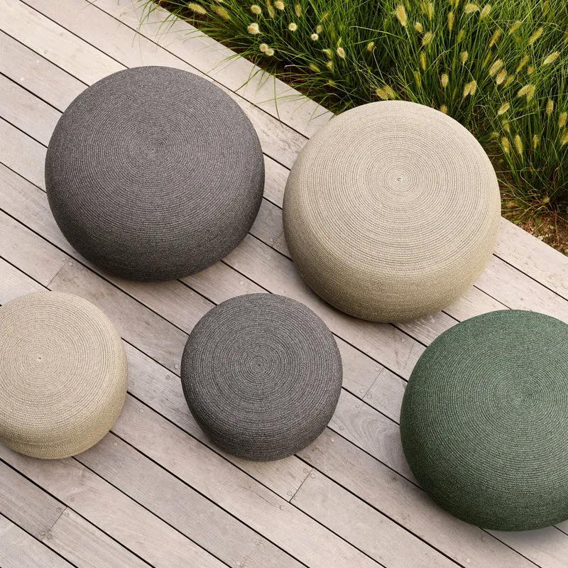 Pouf gris foncé 43 cm Circle - Cane-Line