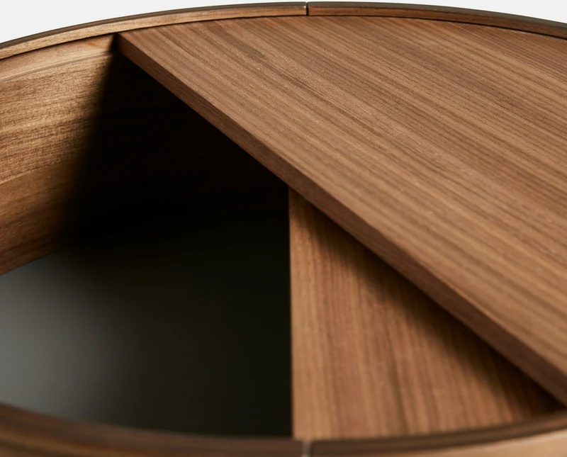 Table d'appoint en bois de noyer 42x45cm Arc - Woud
