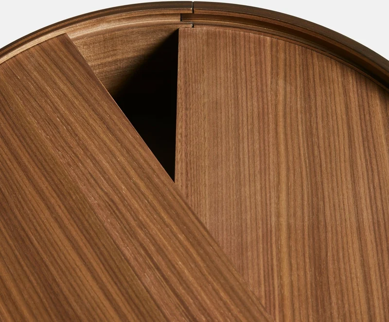 Table d'appoint en bois de noyer 42x45cm Arc - Woud