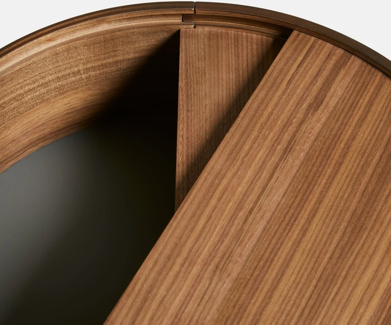 Table d'appoint en bois de noyer 42x45cm Arc - Woud