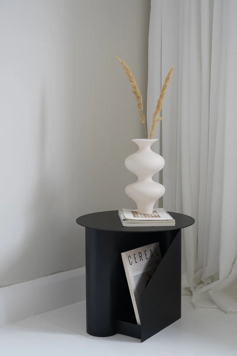 Table d'appoint en métal noir 36x40cm Sentrum - Woud