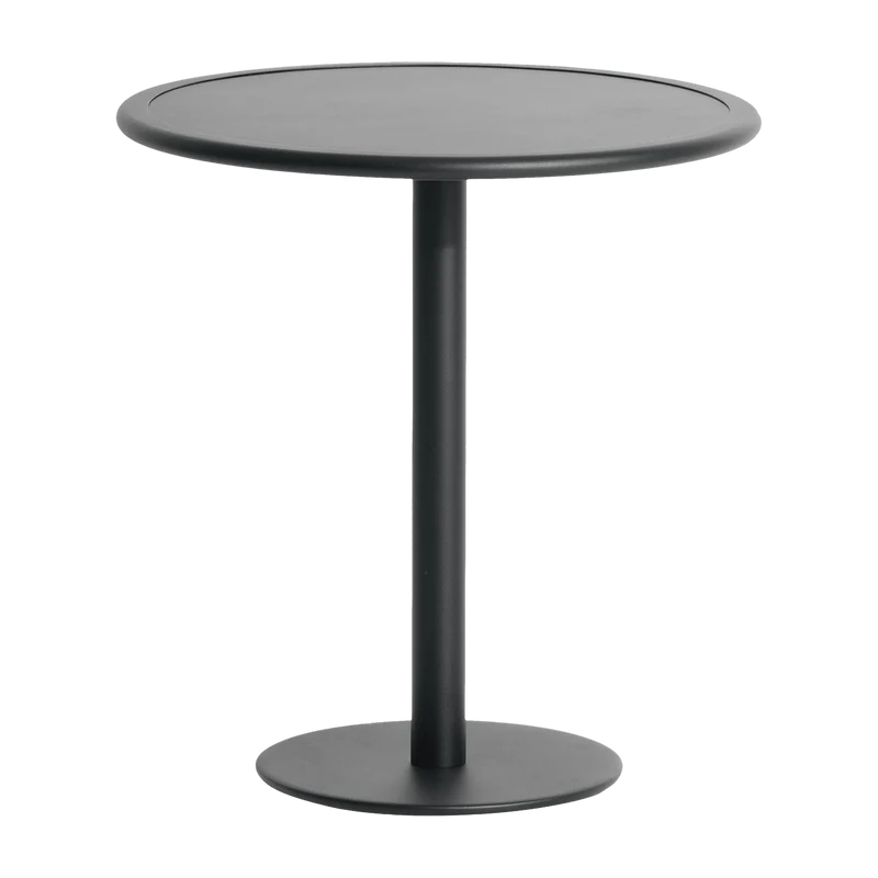 Table de bistrot ronde outdoor noire Week end - Petite friture