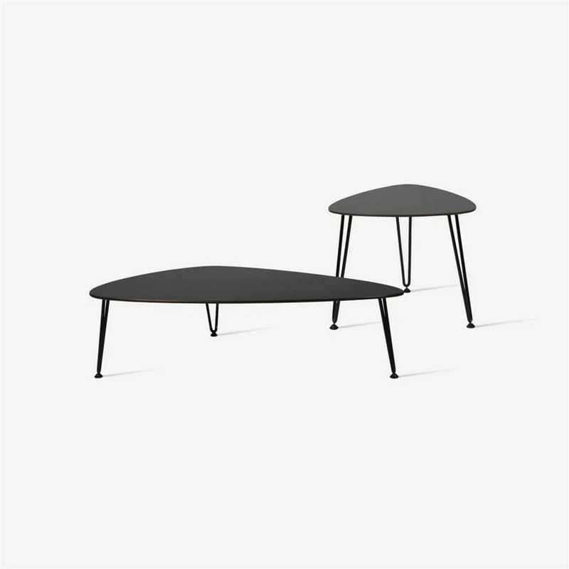 Table basse d'extérieur en métal noir Rozy - Vincent Sheppard