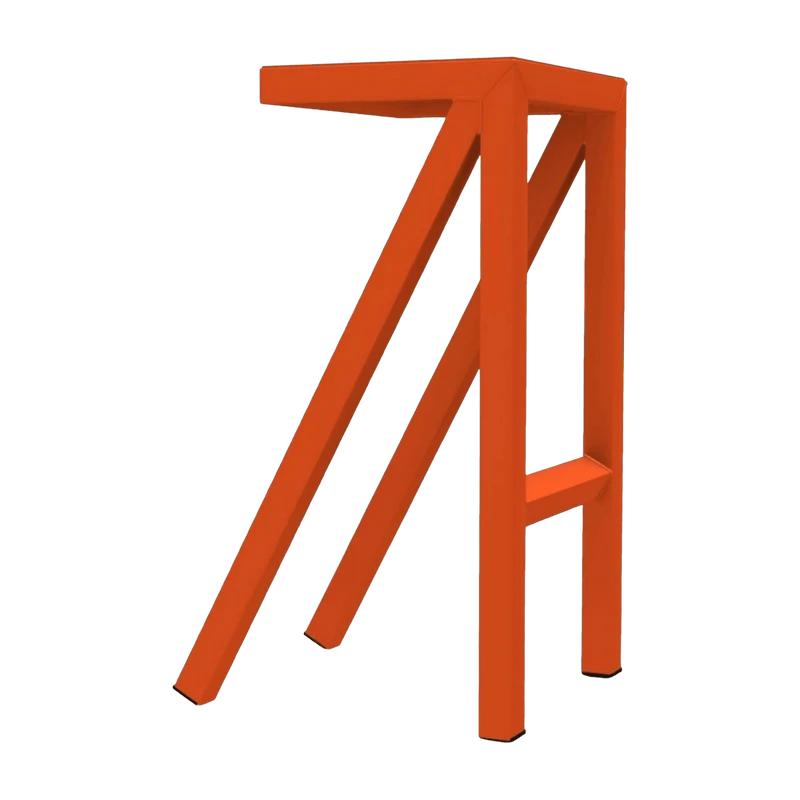 Tabouret haut orange Bureaurama - Magis