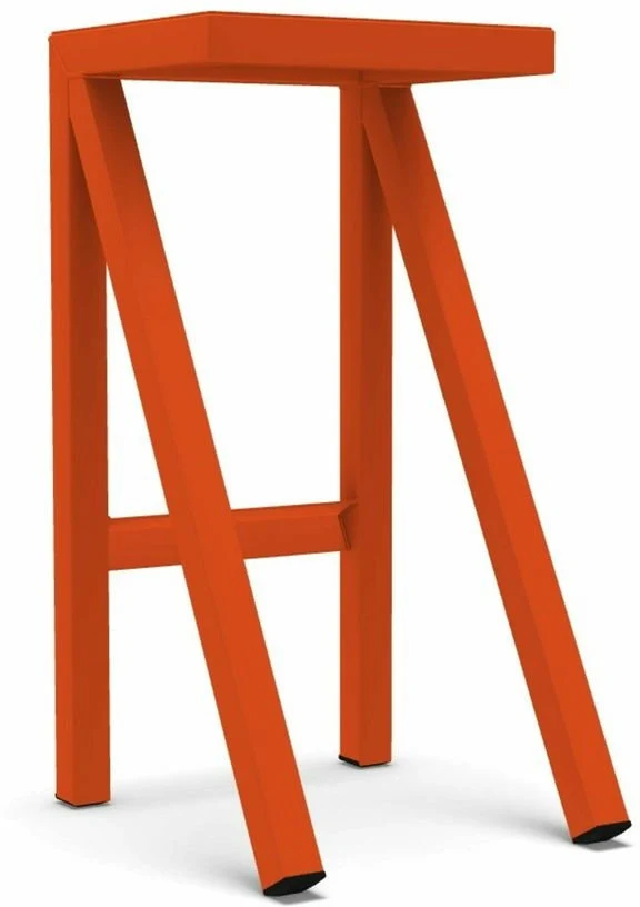 Tabouret haut orange Bureaurama - Magis