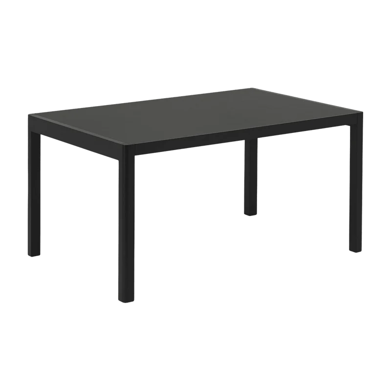 Table chêne laqué et noire 140 x 92 cm Workshop - Muuto