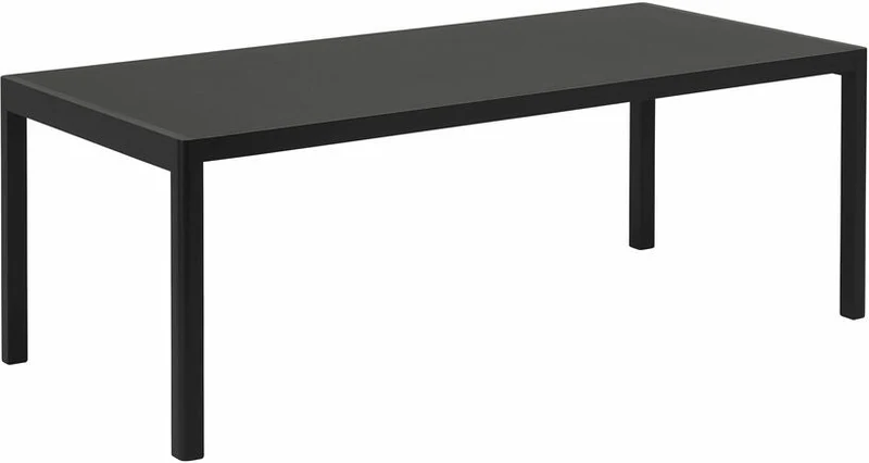 Table chêne laqué et noire 200 x 92 cm Workshop - Muuto
