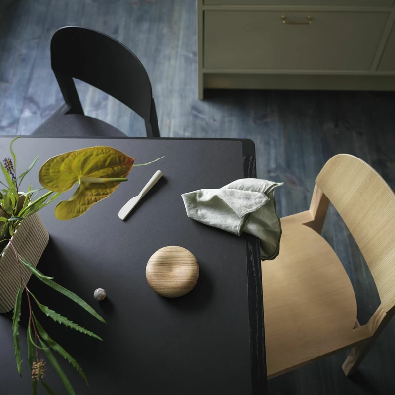 Table chêne laqué et noire 200 x 92 cm Workshop - Muuto