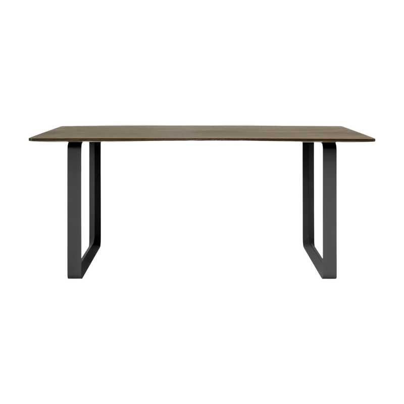 Table en chêne massif fumé et aluminium noir 170 x 85 cm 70/70 - Muuto