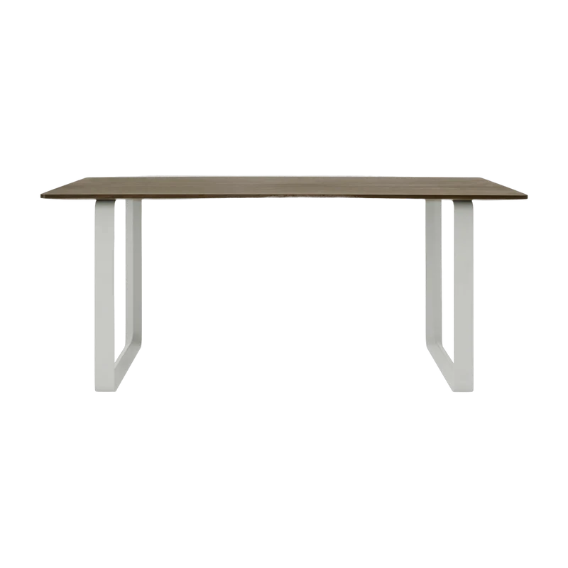 Table en chêne massif fumé et aluminium gris 170 x 85 cm 70/70 - Muuto