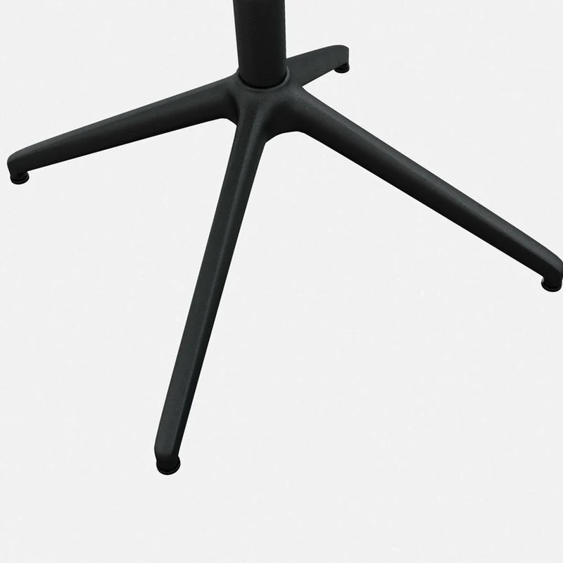Fauteuil en cuir marron et piètement noir Kendo - Hem