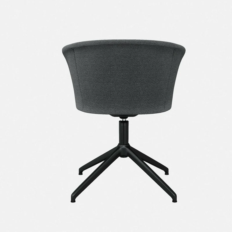 Fauteuil Graphite et piètement noir Kendo - Hem