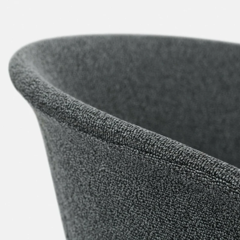Fauteuil Graphite et piètement noir Kendo - Hem