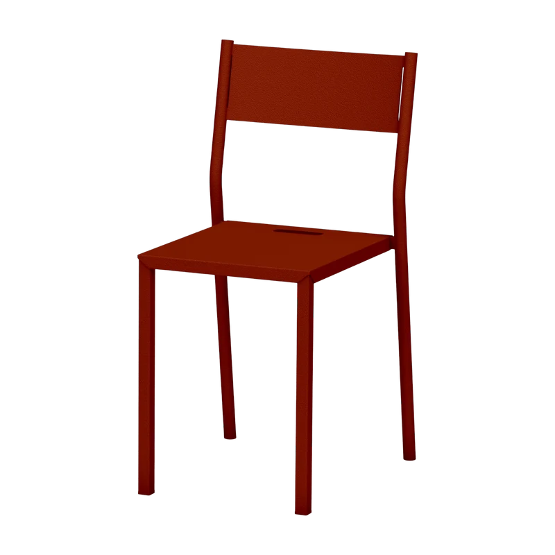 Chaise en acier terracotta Take - Matière Grise