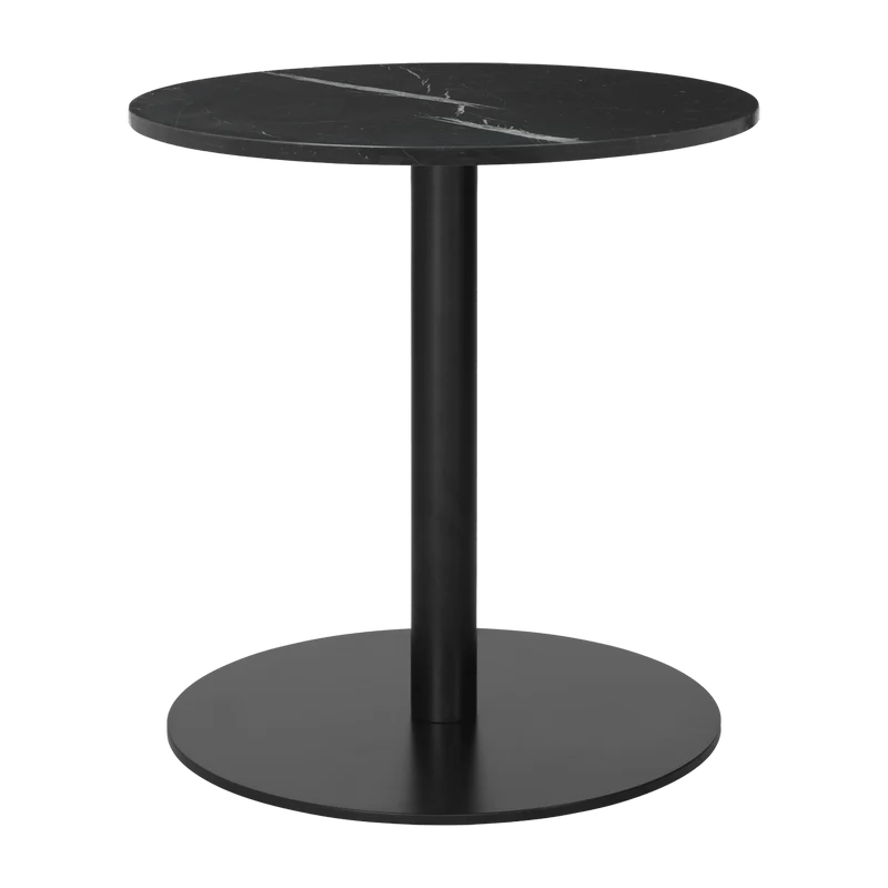 Table lounge ronde en marbre noir 60 cm Gubi 1.0 - Gubi