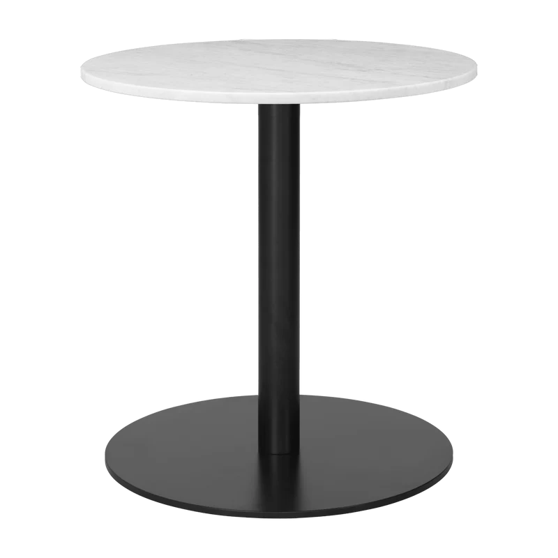 Table lounge ronde en marbre blanc 60 cm Gubi 1.0 - Gubi