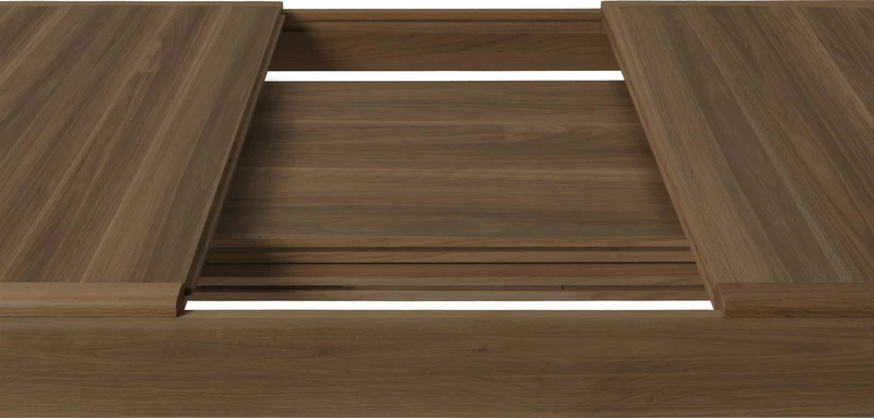 Table à manger rectangulaire en noyer extensible S-Table - Gubi