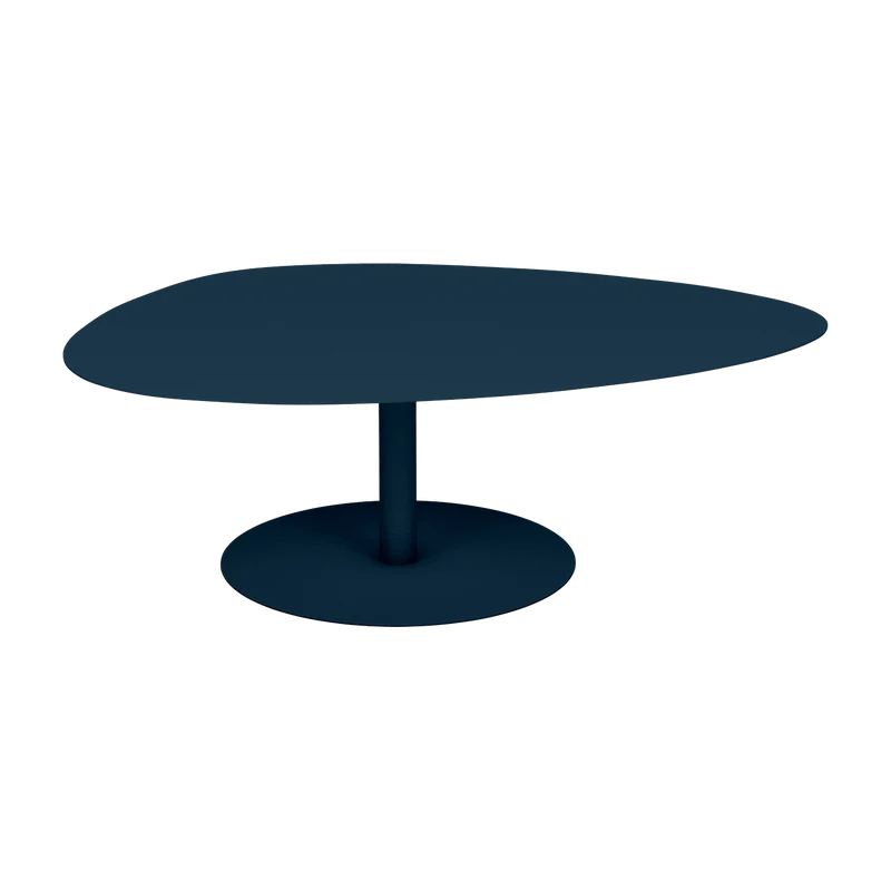 Table basse XL denim 80 cm Galet - Matière Grise
