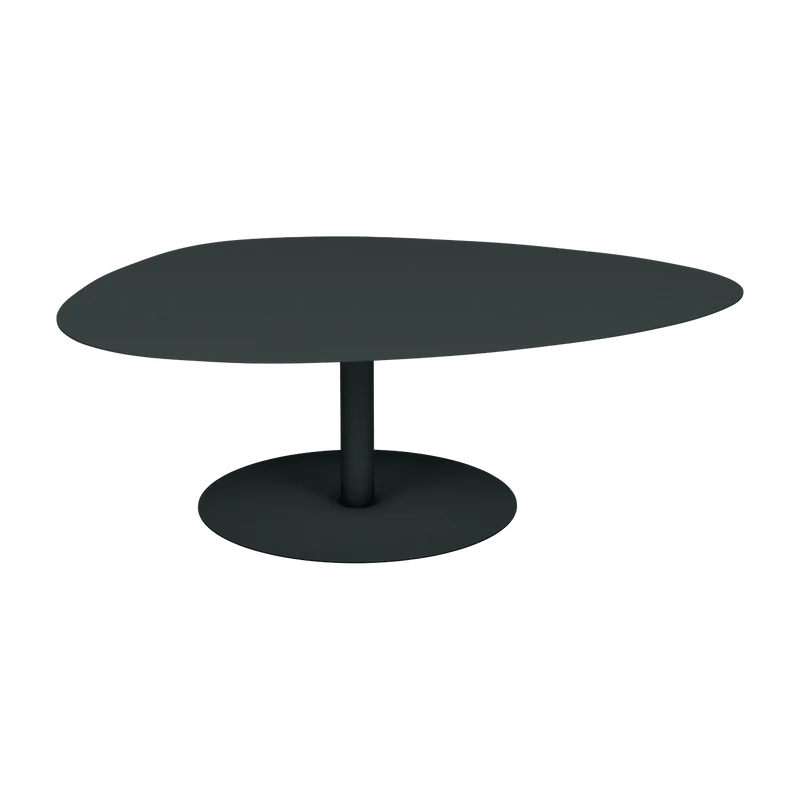 Table basse XL anthracite 80 cm Galet - Matière Grise