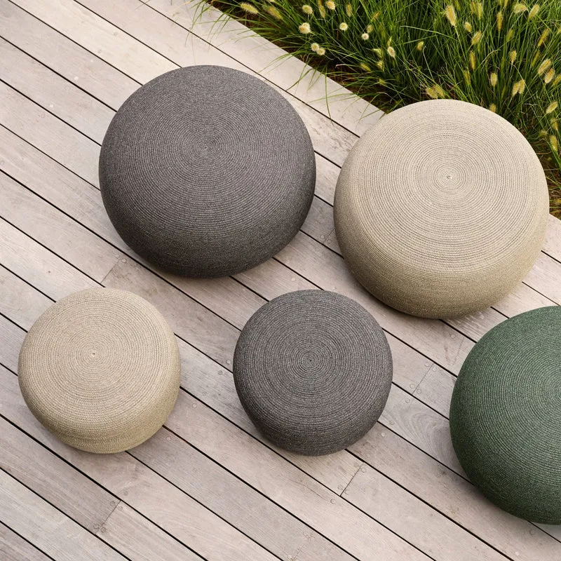 Pouf taupe 43 cm Circle - Cane-Line