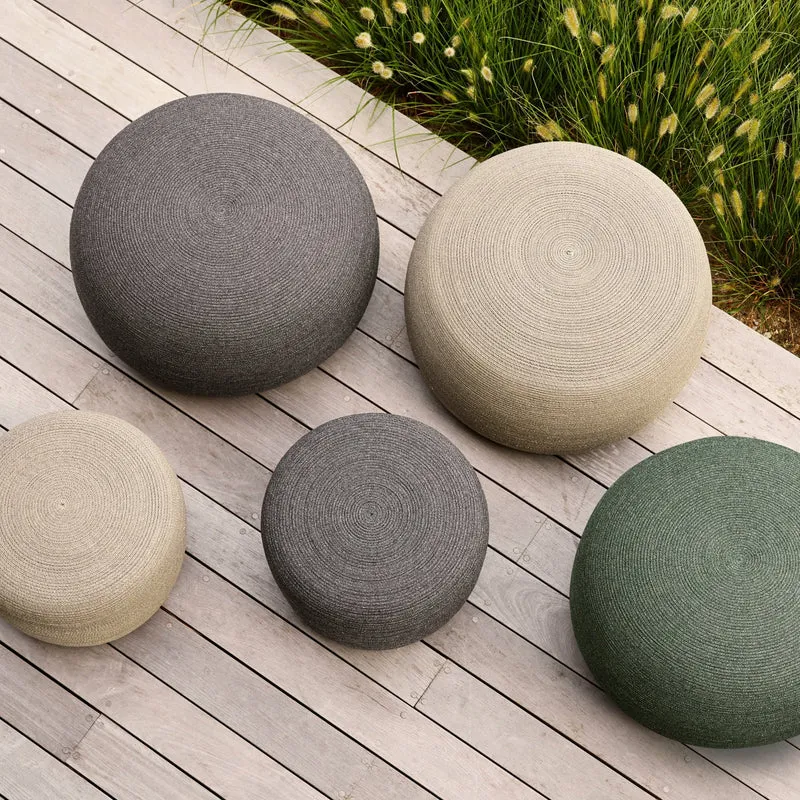 Pouf gris 39 cm Circle - Cane-Line