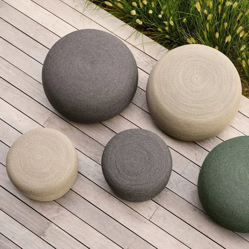 Pouf taupe 39 cm Circle - Cane-Line