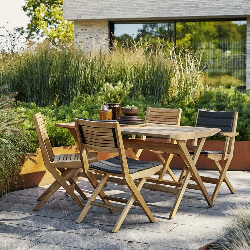 Chaise pliable en teck Flip - Cane-Line