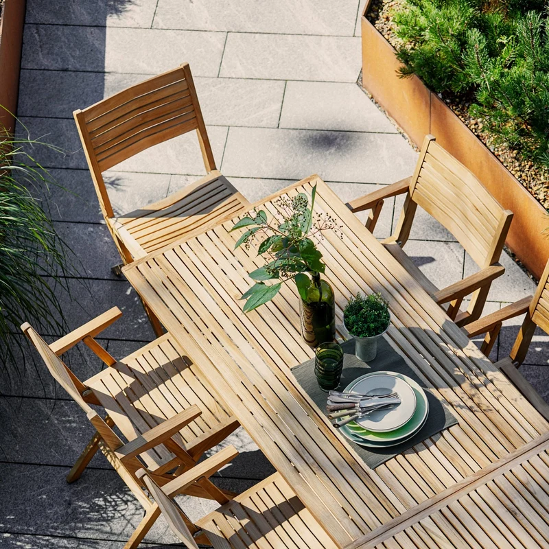 Chaise pliable en teck Flip - Cane-Line