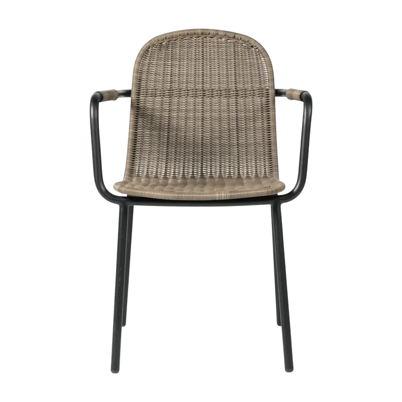 Chaise d'extérieur noir et taupe Wicked - Vincent Sheppard