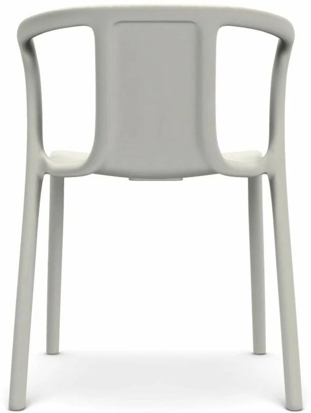Chaise avec accoudoirs en polypropylène blanche Air - Magis