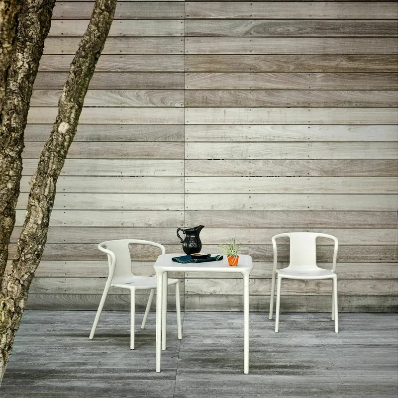 Chaise avec accoudoirs en polypropylène beige Air - Magis