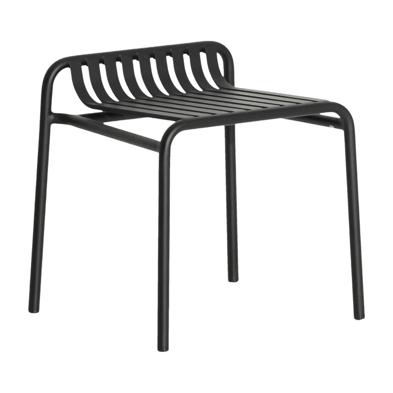 Tabouret outdoor noir Week end - Petite friture