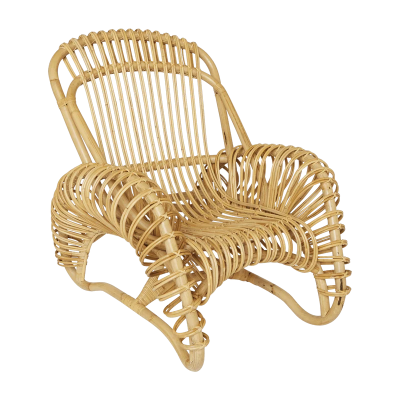 Fauteuil en canne de rotin naturelle Boucle - KOK