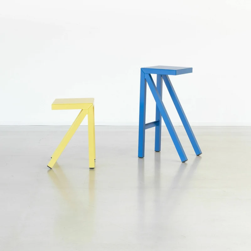 Tabouret bas bleu Bureaurama - Magis