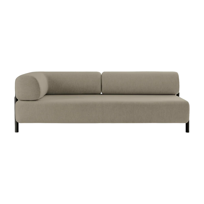 Élément angle gauche de canapé modulable beige Palo - Hem
