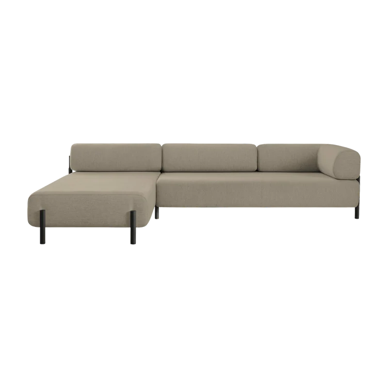 Canapé d'angle gauche modulable beige Palo - Hem