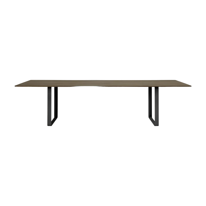 Table en chêne massif fumé et aluminium noir 295 x 108 cm 70/70 - Muuto