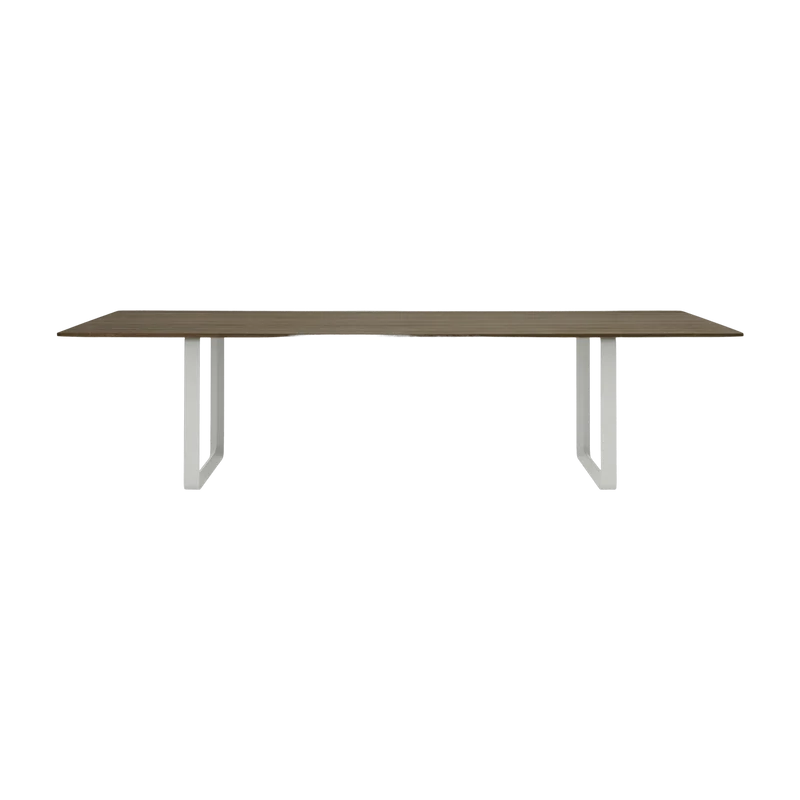 Table en chêne massif fumé et aluminium gris 295 x 108 cm 70/70 - Muuto