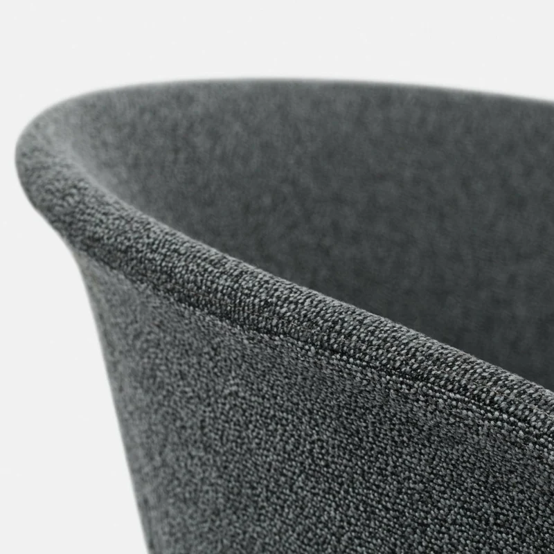 Fauteuil de bureau Graphite et piètement argenté Kendo - Hem