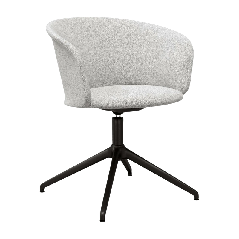 Fauteuil Porcelain et piètement noir Kendo - Hem