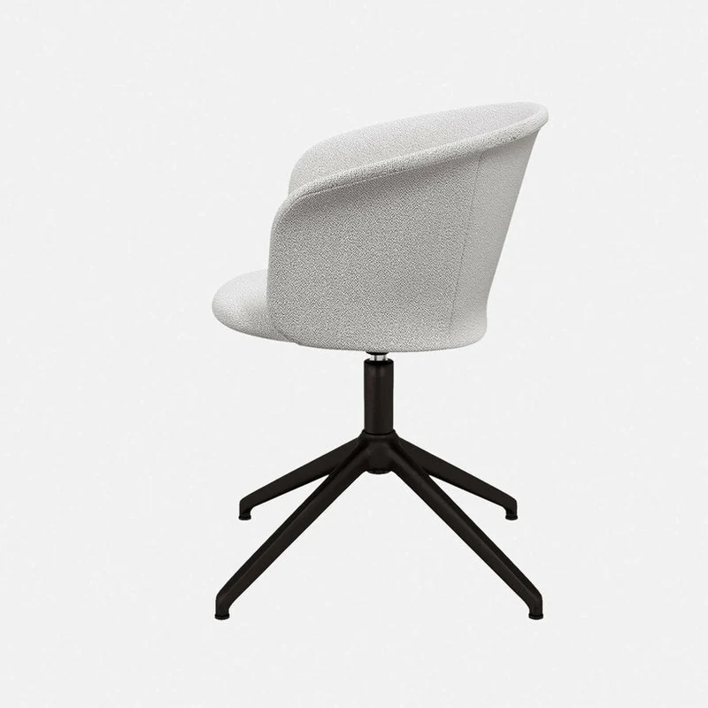 Fauteuil Porcelain et piètement noir Kendo - Hem