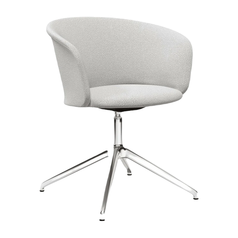 Fauteuil Porcelain et piètement argenté Kendo - Hem