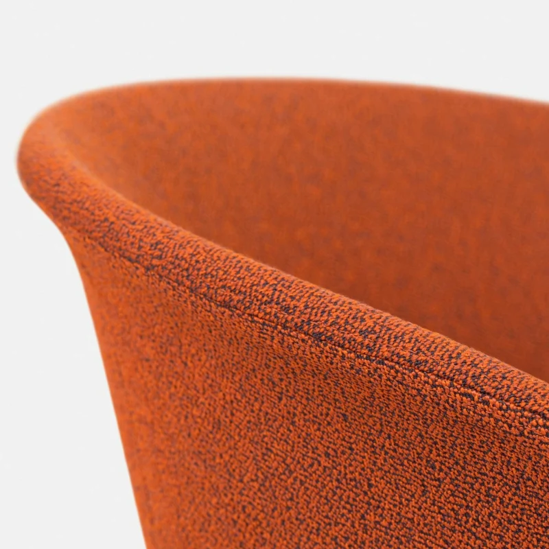 Fauteuil Canyon et piètement argenté à roulettes Kendo - Hem