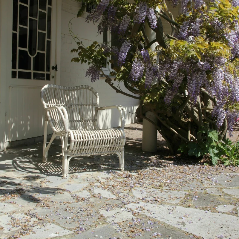 Fauteuil en tressage blanc cassé Lucy Lazy - Vincent Sheppard
