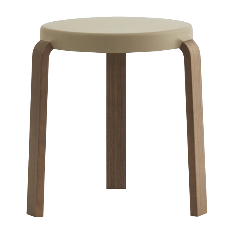 Tabouret en noyer beige TAP Sand - Normann Copenhagen