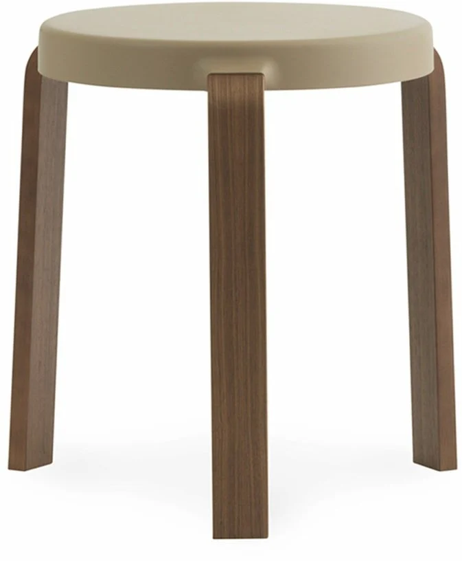 Tabouret en noyer beige TAP Sand - Normann Copenhagen