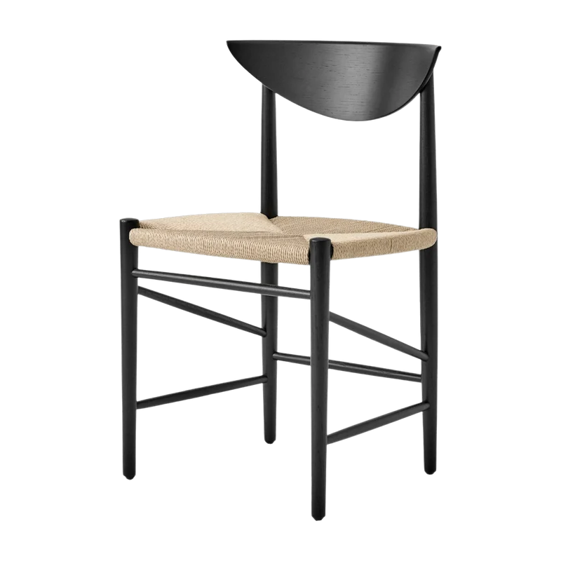 Chaise en bois noir HM3 Drawn - &tradition