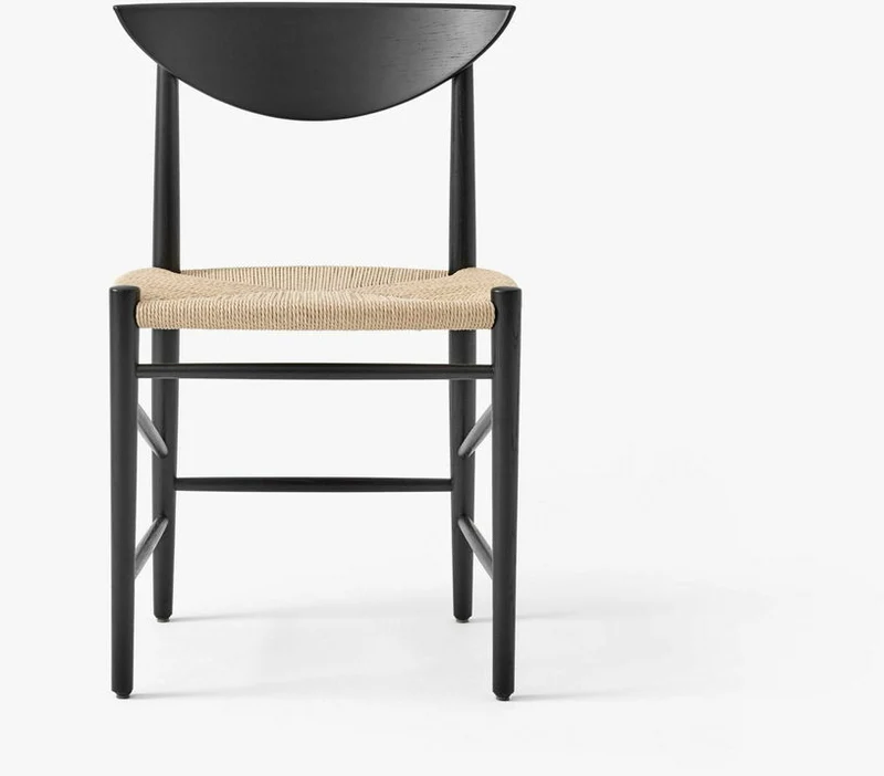 Chaise en bois noir HM3 Drawn - &tradition